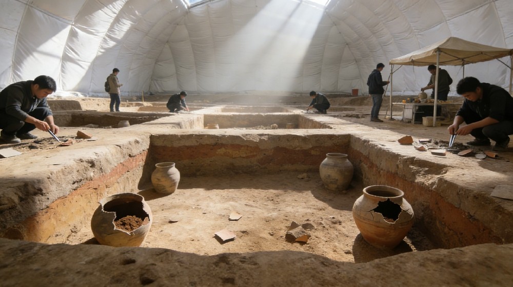 當考古現場遇上氣膜館：科技守護千年文明，氣膜撐起“移動保護罩”